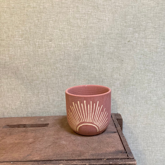Ceramic Pot - Sunburst