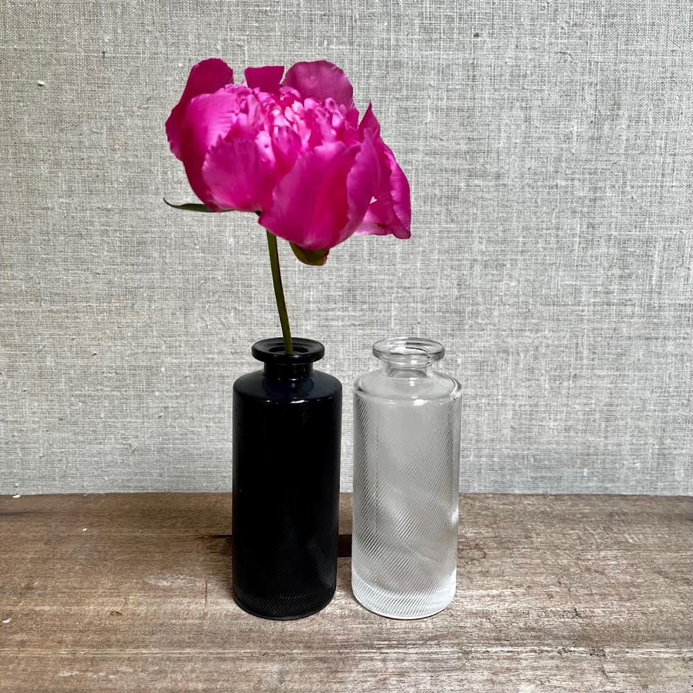 Bud vase - Patterned Glass
