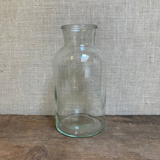 Glass Milk Bottle Vase for Bouquets