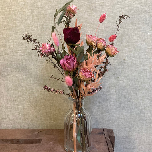 I FIORI Dried Everlasting Garden Vase Valentine’s Day