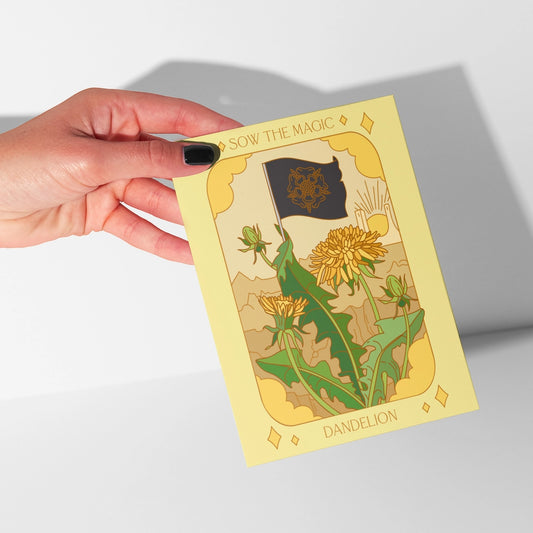 Card: Dandelion Botanical Tarot