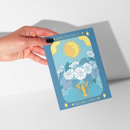 Card: Moonflower Botanical Tarot