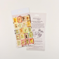 Mushroom Stamp Sticker Sheet – Vintage Botanical Fungi