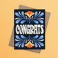 Card - Congratulations - Blue and Orange