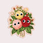 Googly Roses Sticker | Waterproof Vinyl Sticker