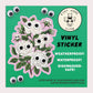 Googly White Roses Sticker | Waterproof Vinyl Sticker