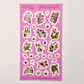 Vintage Orchid Vinyl KissCut Stickers – Botanical Flowers