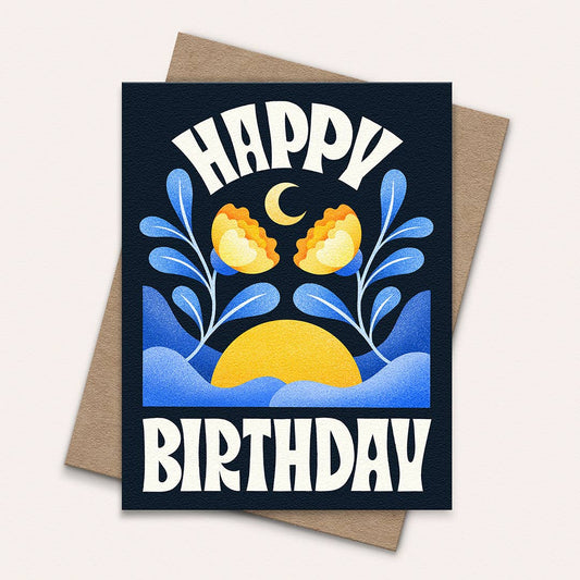 Card - Birthday - Blue Moon