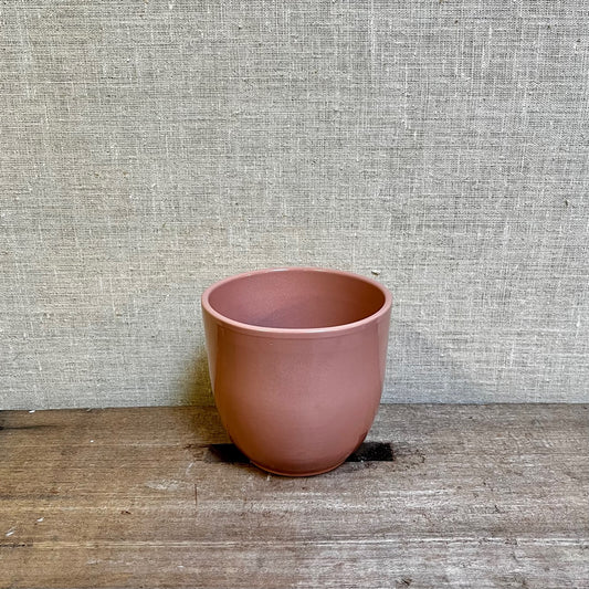 Ceramic Pot - Pink/Dusty Rose Plain