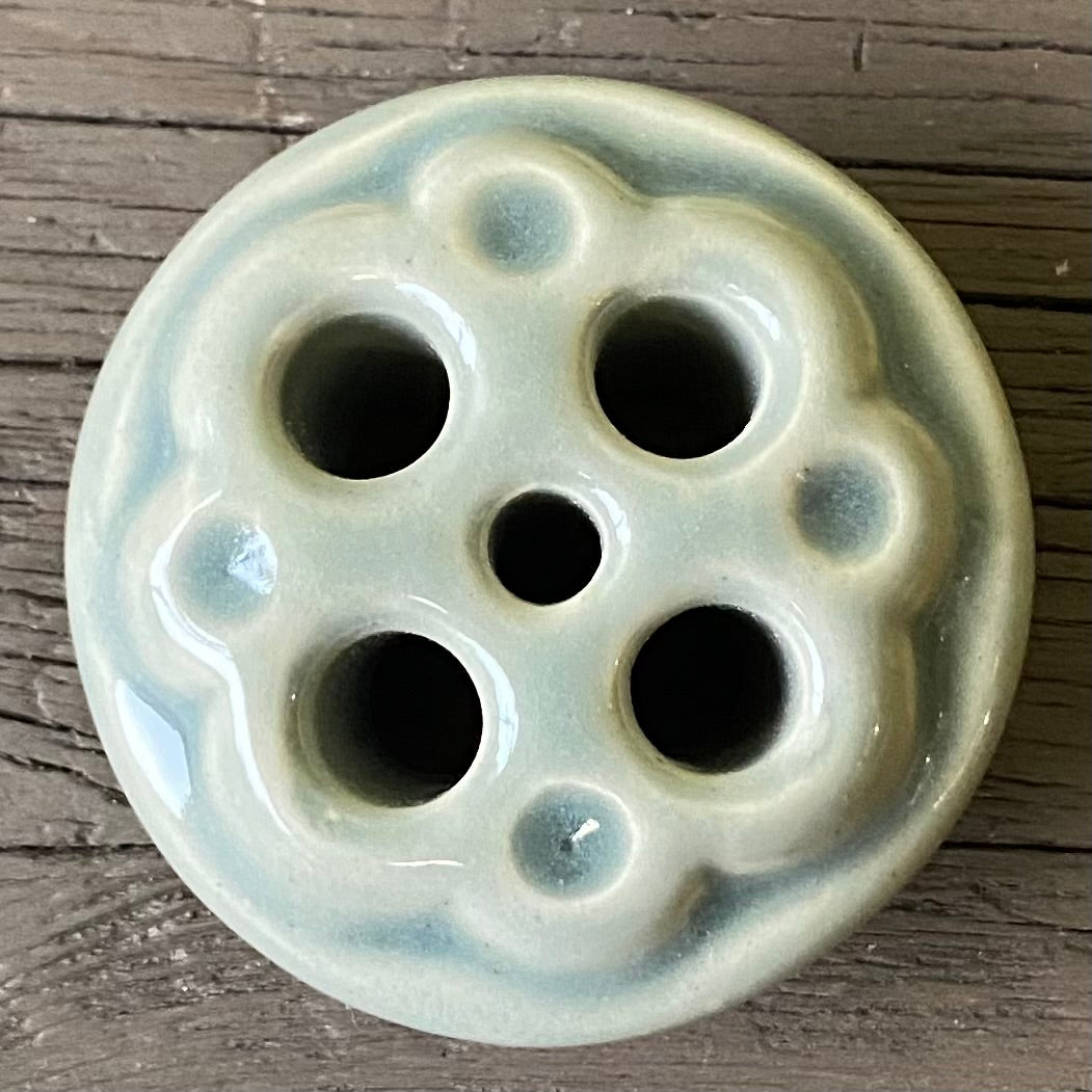 Ceramic - Mason Jar Topper / Flower Frog.