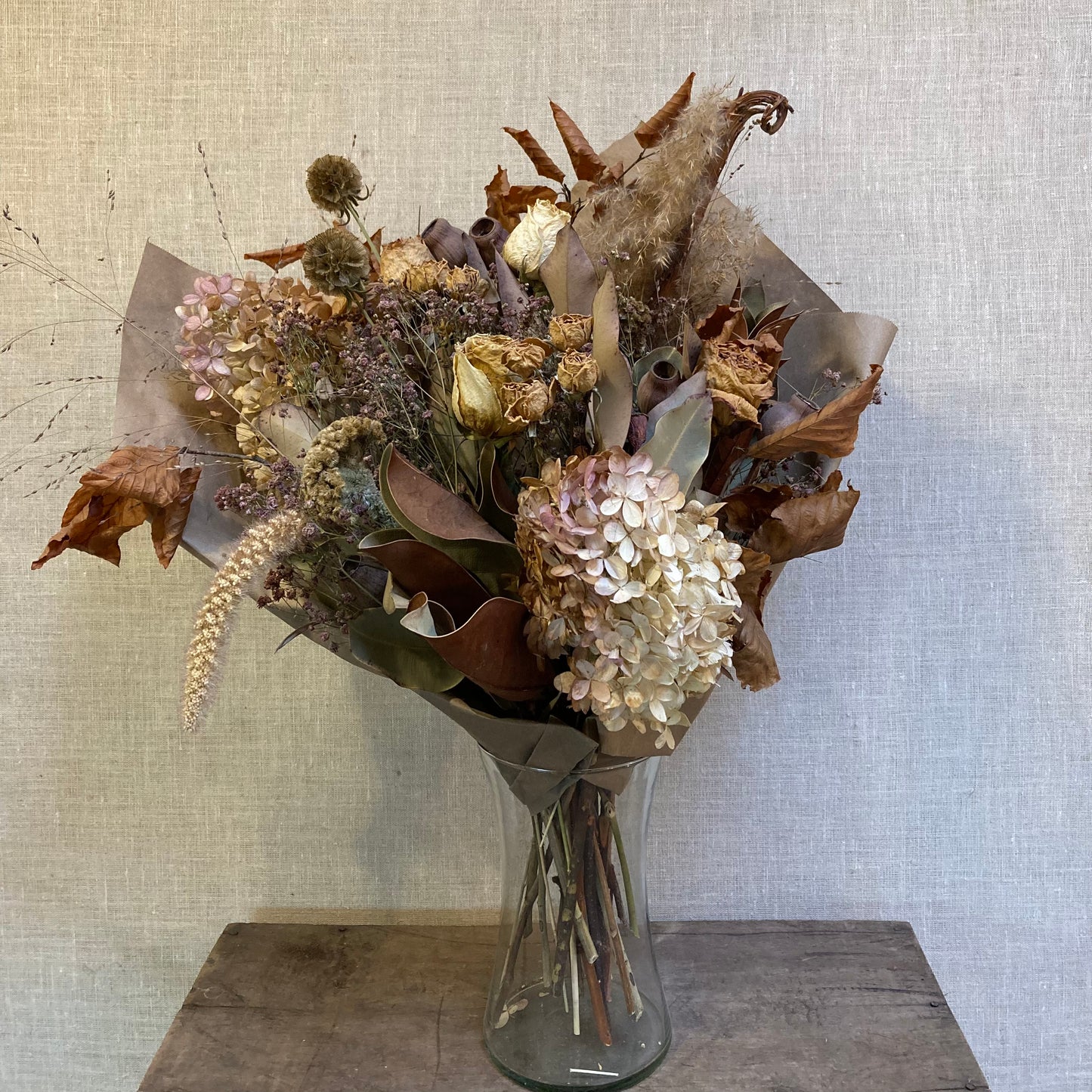I FIORI Dried Everlasting Bouquet - Earth Tones