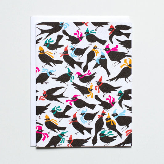 Card: Holiday - Festive Birds