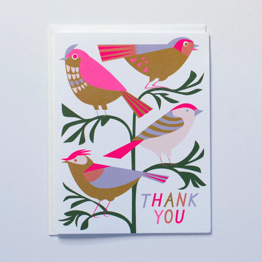 Card - Thank You - Birds