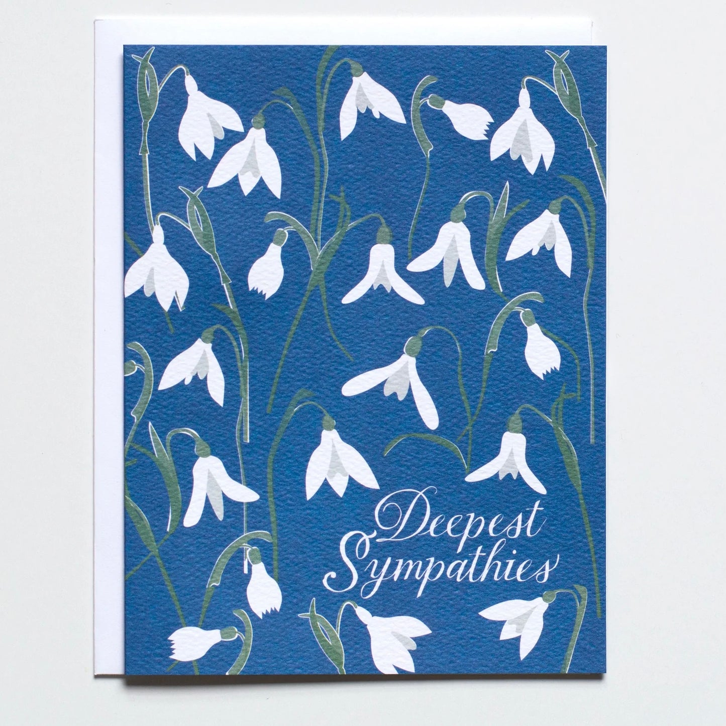 Card: Sympathy - Snowdrops