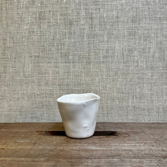 Ceramic Pots - white organic mini pot