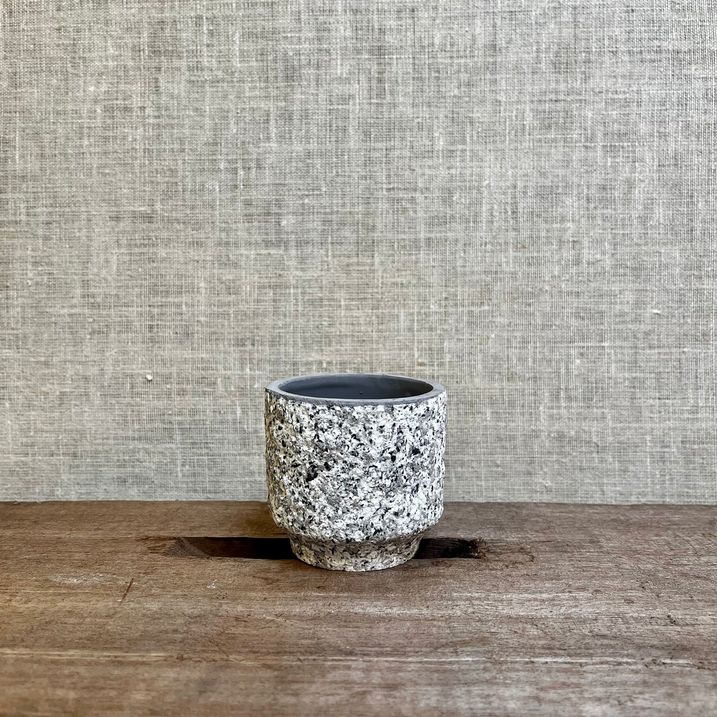 Ceramic Pot - Grey flecked mini