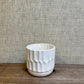 Ceramic Pot - White Ripple