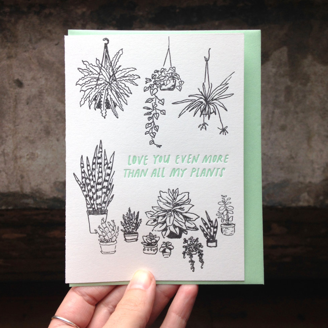 Card: Love you more than all my plants