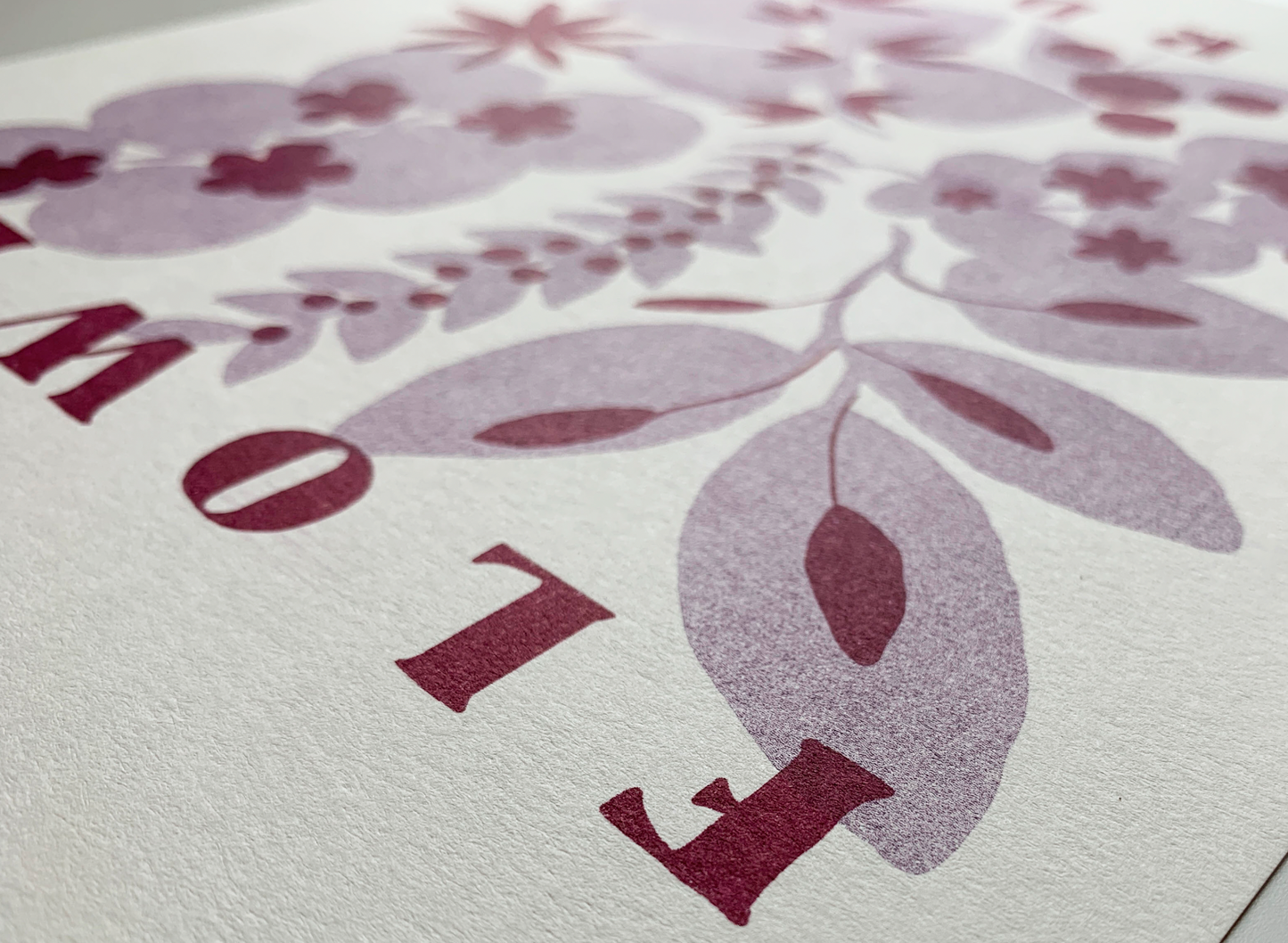 Riso Print: Flower Garden