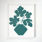 Screenprint - Ficus Vase