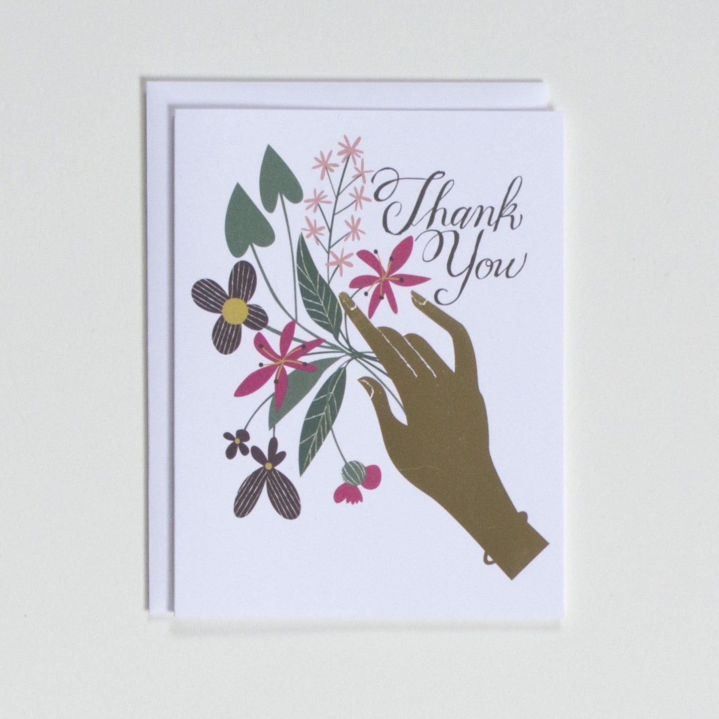 Card: Thank You Flowers in Hand
