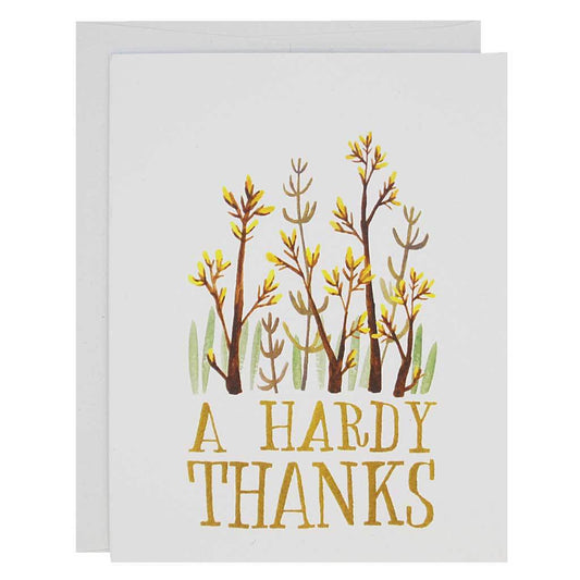 Card: A Hardy Thanks