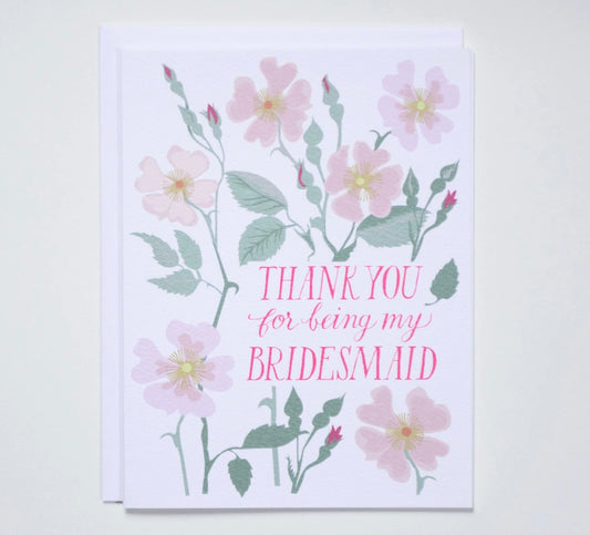 Card: Thank you Bridesmaid