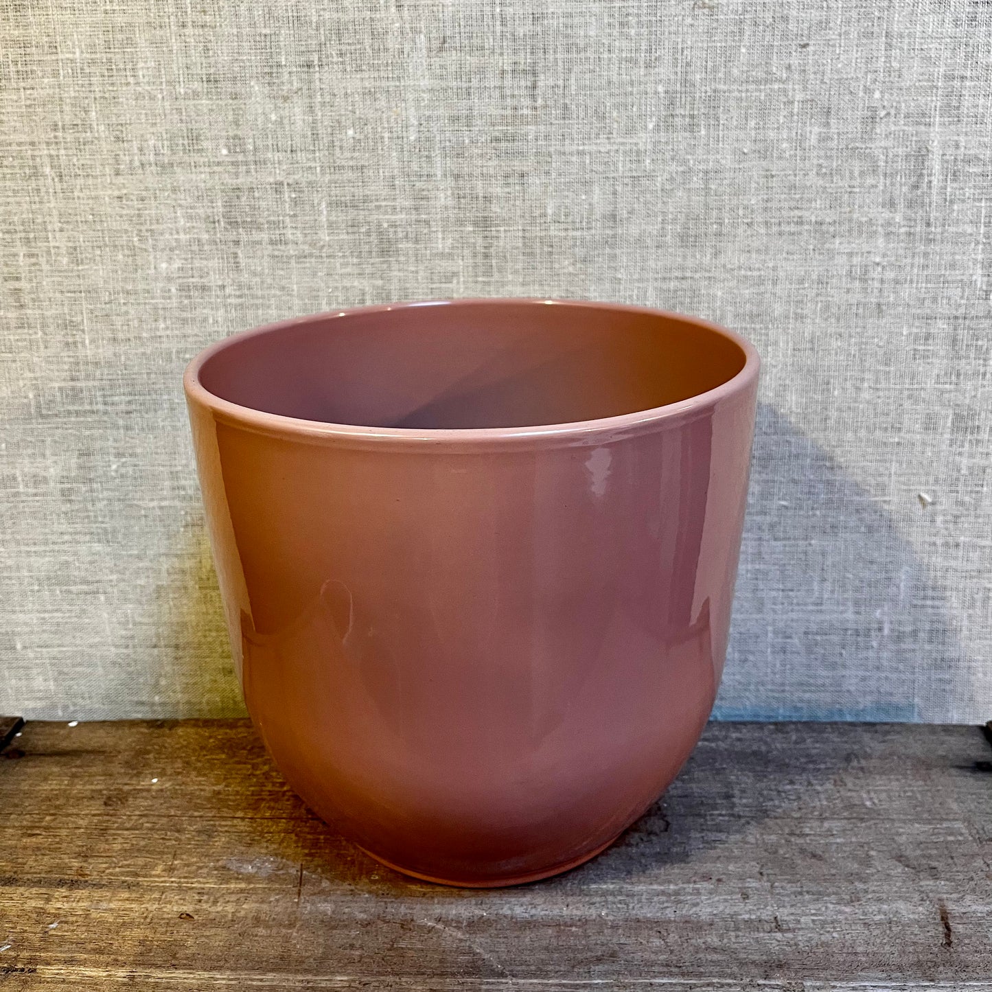 Ceramic Pot - Pink/Dusty Rose Plain