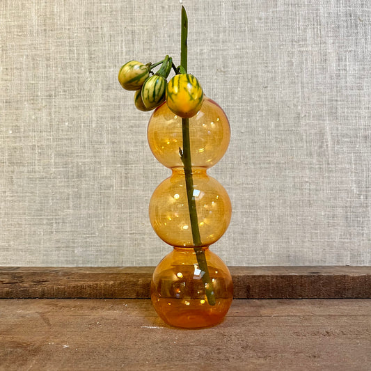 Bud Vase - Orange Bubble
