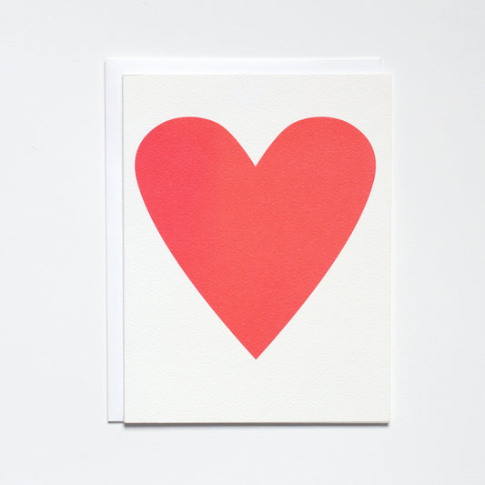 Card: Heart - Neon Pink